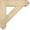 Ekena Millwork Traditional Arts and Crafts Rough Sawn Bracket w/ Offset Brace, Douglas Fir, 6"W x 20"D x 20"H BKT0604X20X20TRA03RDF - alternate 3